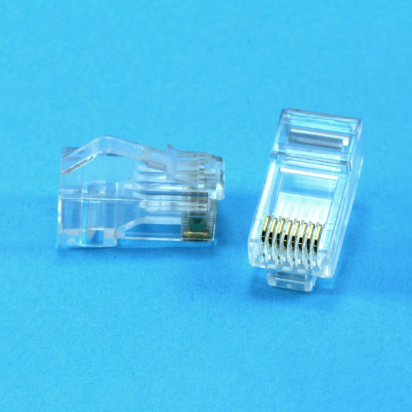 RJ45 8P8C PLUG 弯弹片